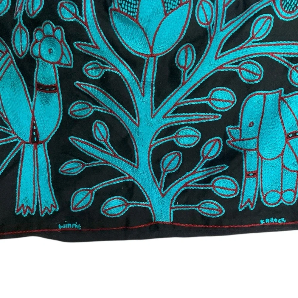 South Africa Elephant‎ Floor Cushion Cover Tsonga Fair Trade Crossroads Kaross